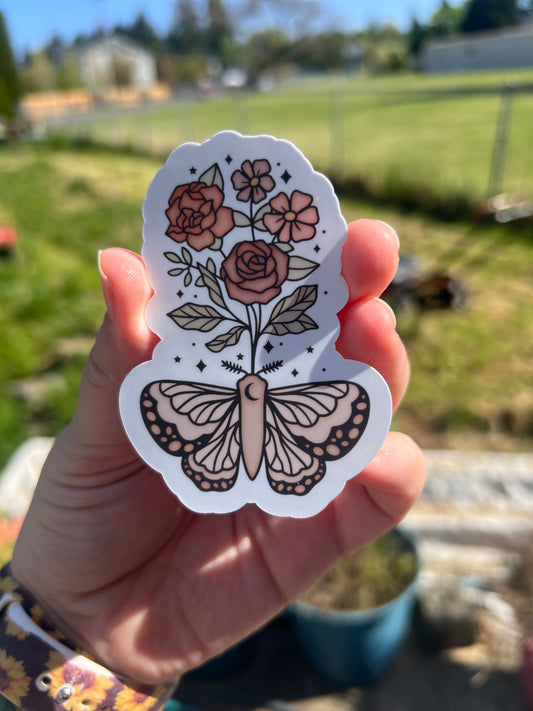Earthy Floral Moth